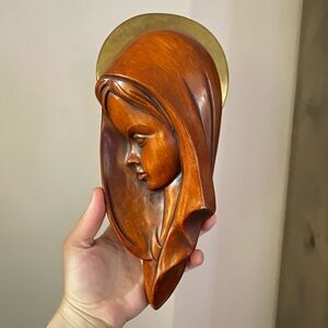 Vintage made in Germany Virgin Mary Madonna handmade GOLDSCHEIDER